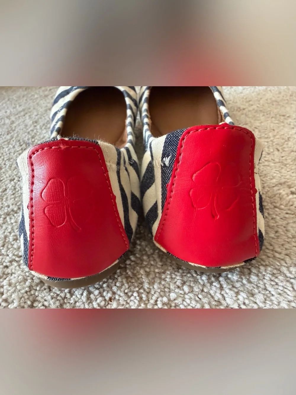 Lucky Brand Red White and Blue Flats Size 8